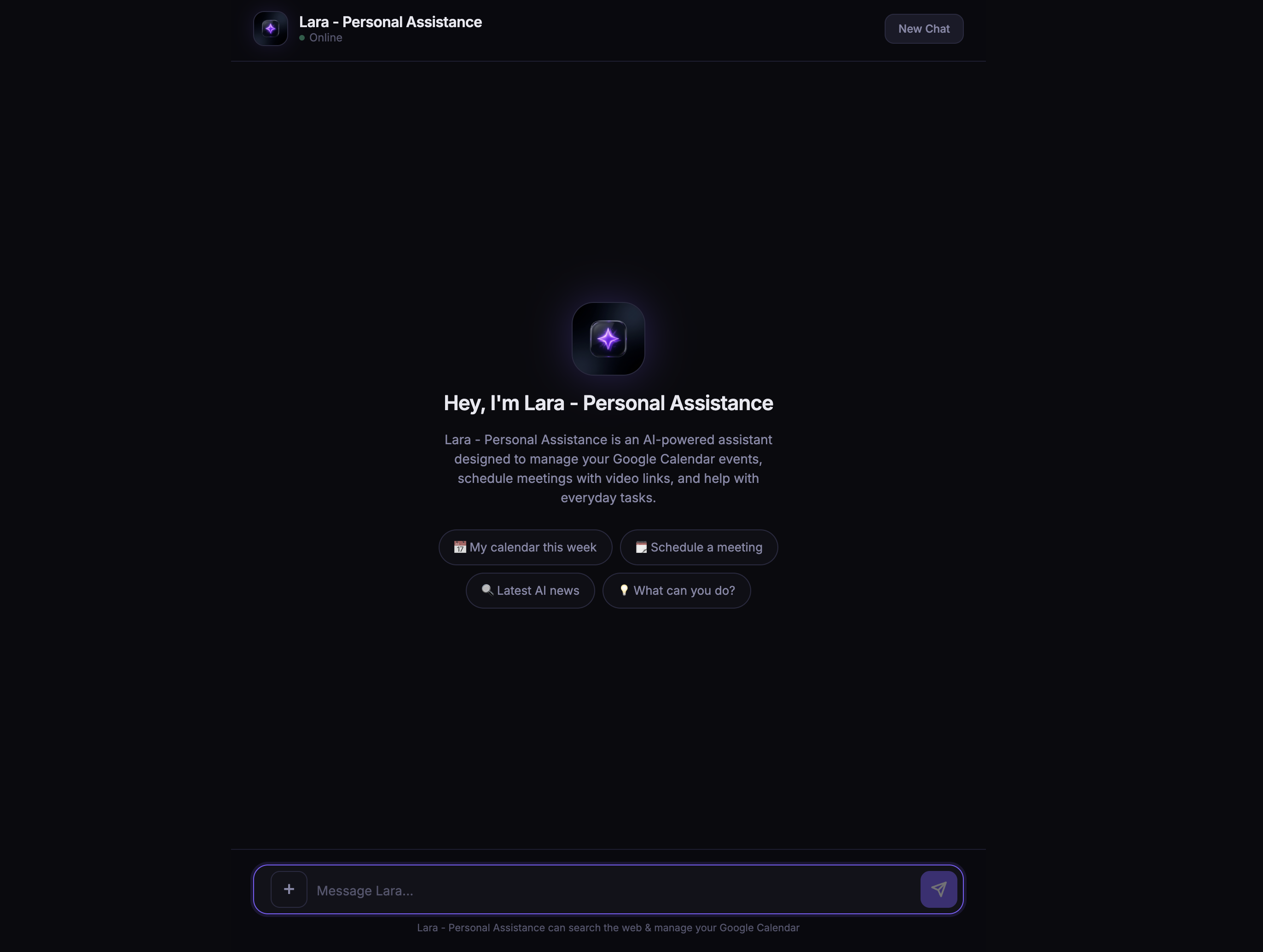 LARA – AI Assistant Platform screenshot